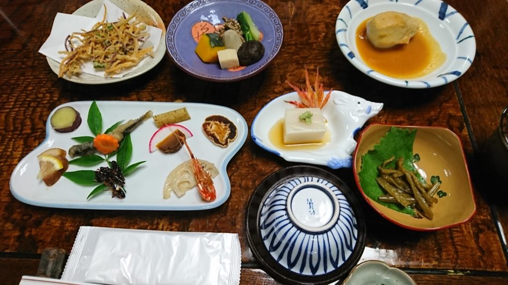 お風呂上がりにでたお食事