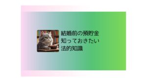 結婚前の預貯金を守るために知っておきたい法的知識